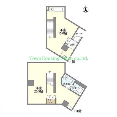エスタート等々力の物件間取画像